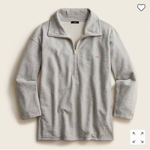 J. Crew University Terry Half-Zip Sweatshirt